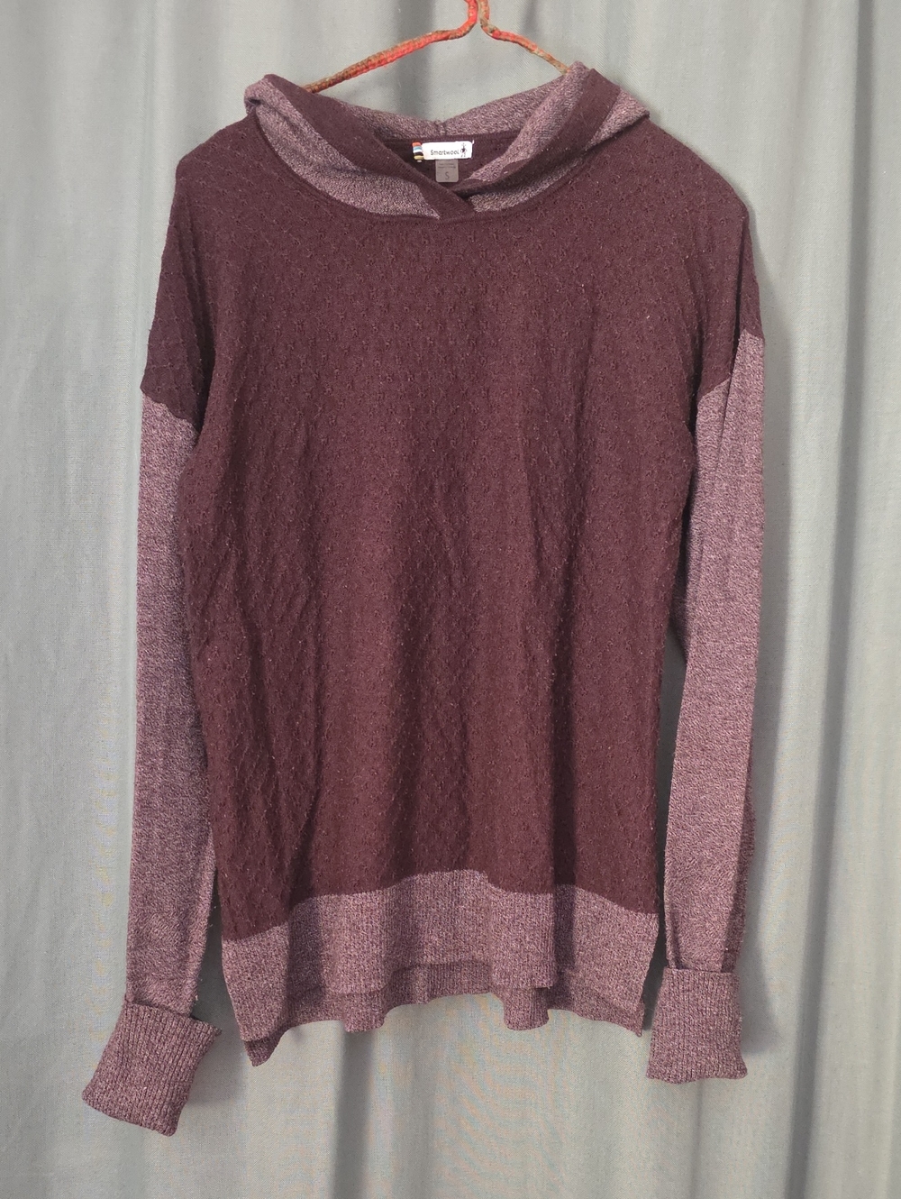 Smartwool Plum Heather Hooded Pullover